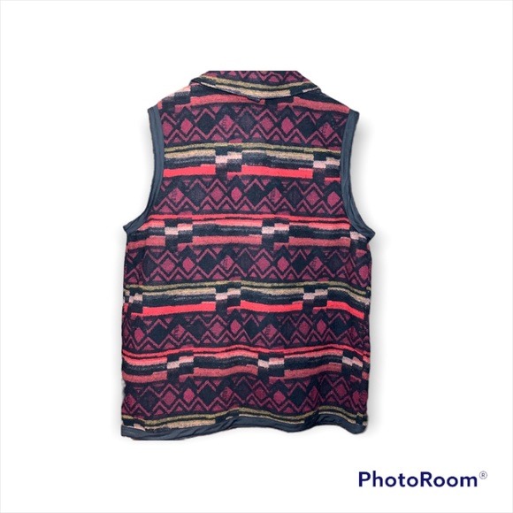 Outback Trading Company Wool Blend Aztec Western Rodeo Style Vest - Picture 5 of 7